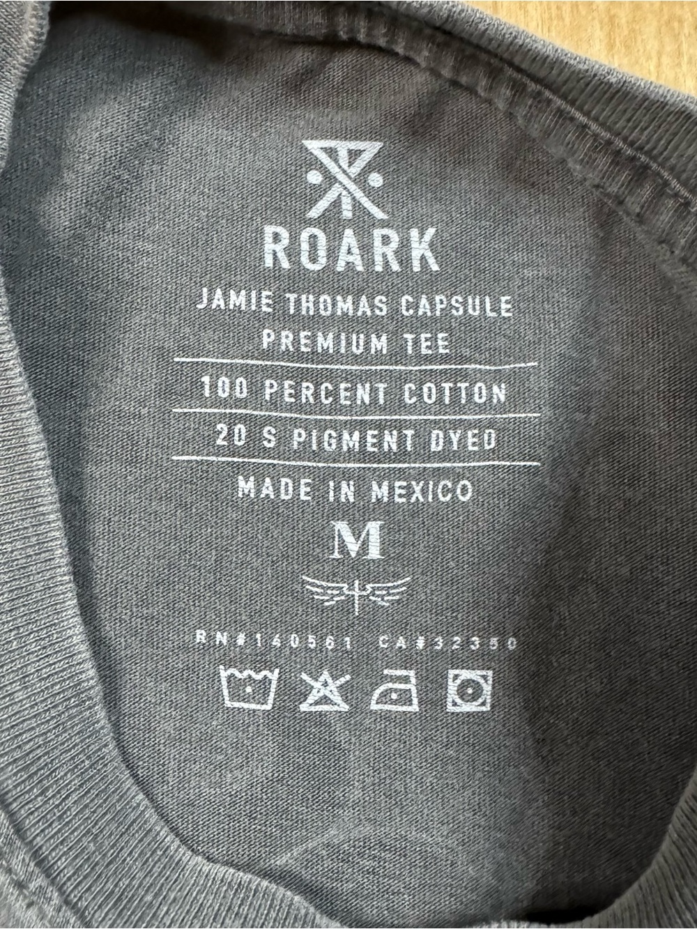 ROARK Mens Gray Long Sleeve Crew Neck Jamie Thomas Capsule Graphic Tee M - Picture 3 of 6